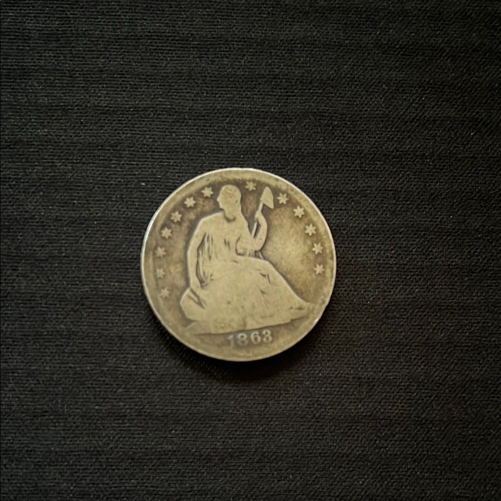 1863P Seated Liberty Silver US Coin